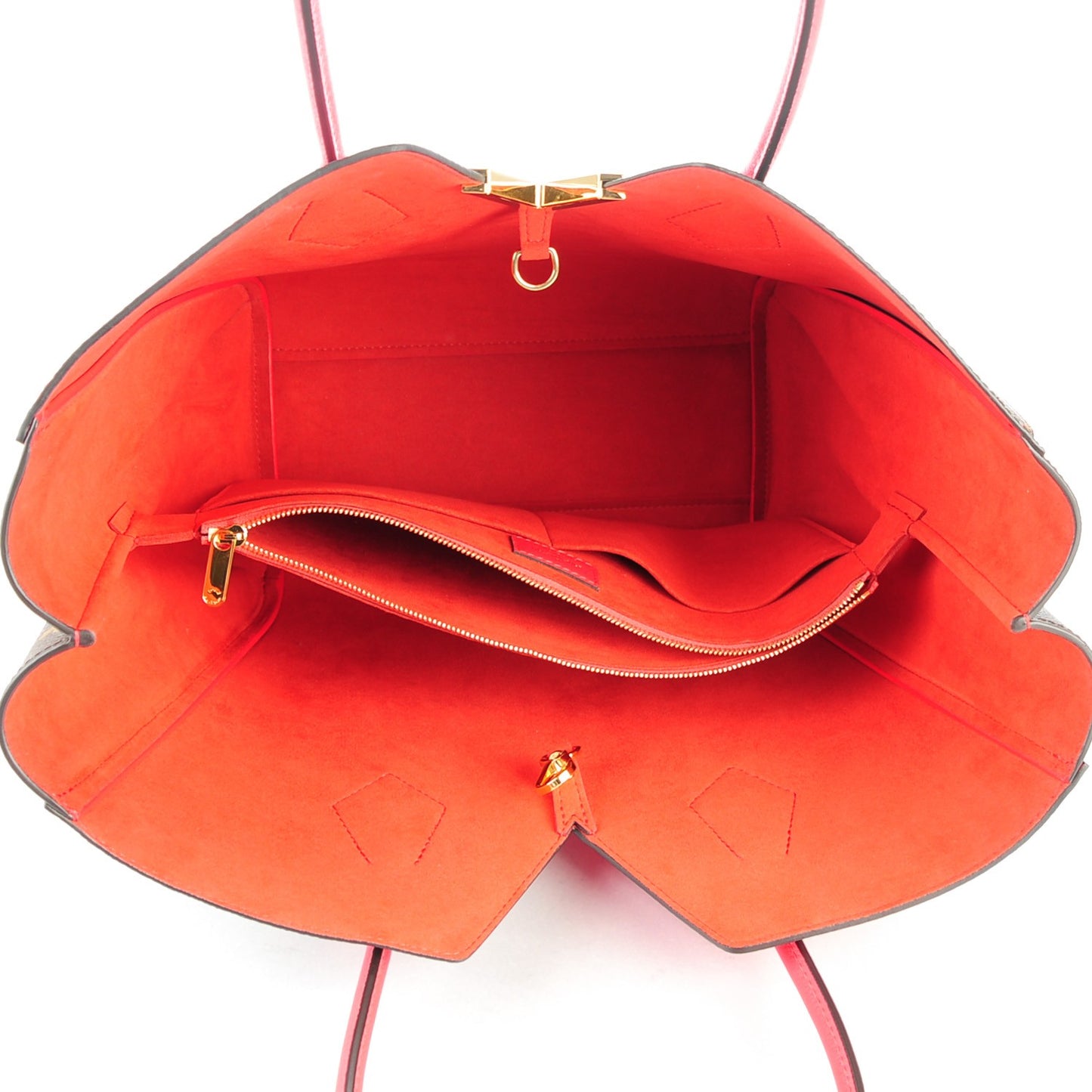 Calfskin Monogram Kimono Tote Poppy