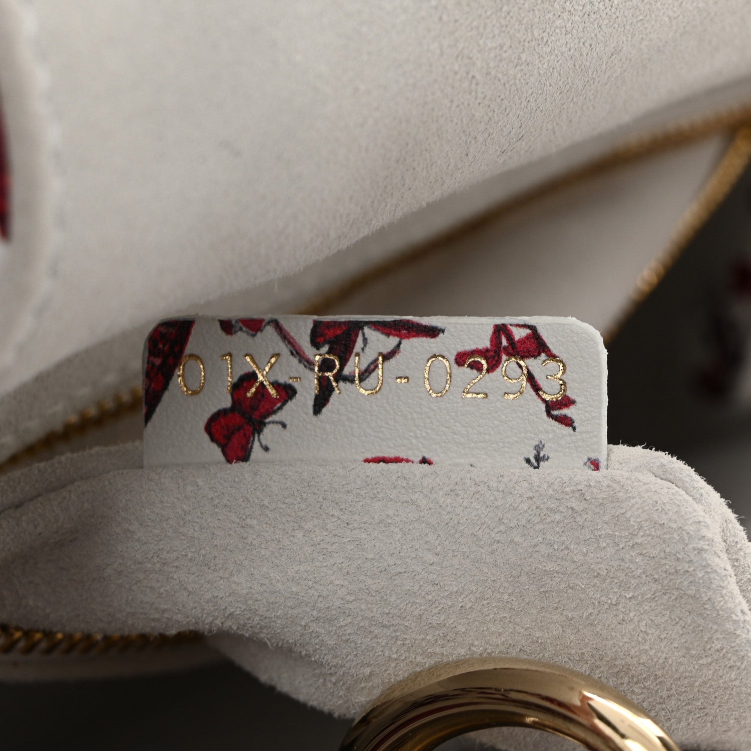 Christian Dior Calfskin Le Coeur Des Papillons Small My ABCDior Lady Dior White Multicolor 7 of 10