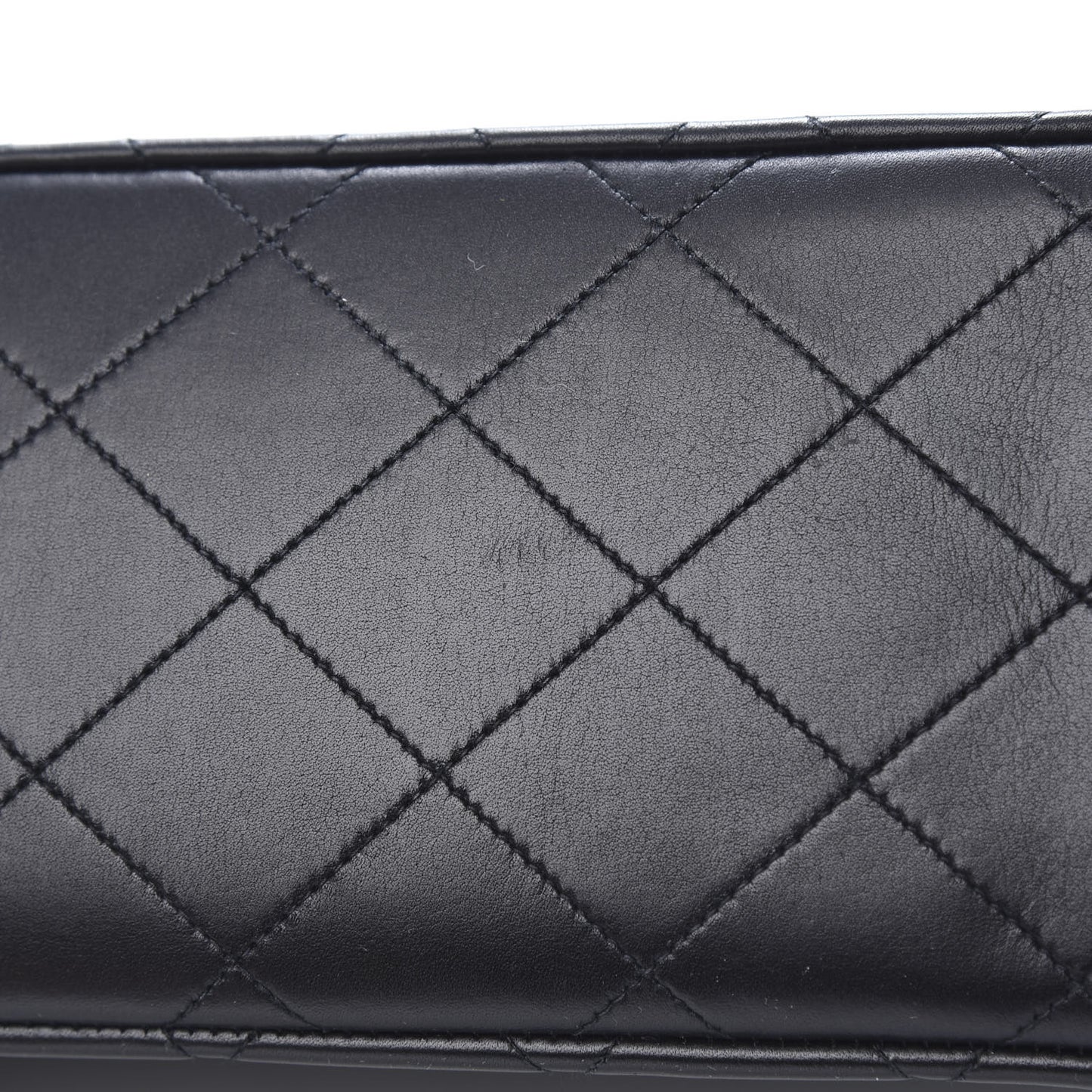 Lambskin Quilted XL Jumbo Single Flap Black