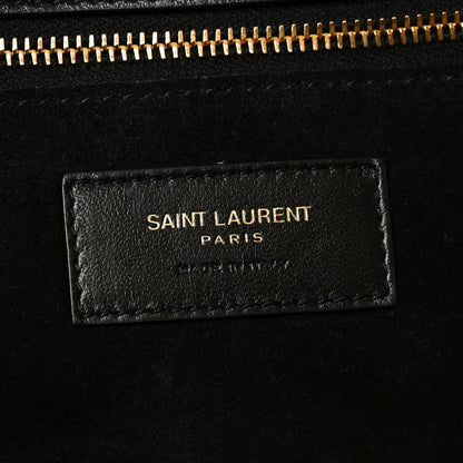 Saint Laurent Pony Hair Nappa Leopard Print Le 5 A 7 Bea Tote Earth Black 11 of 19