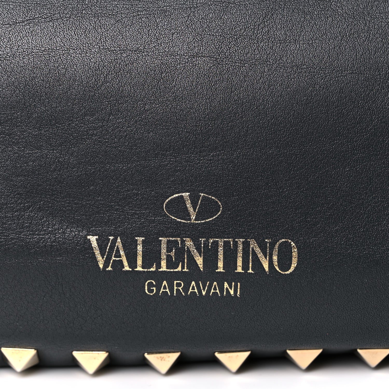 Valentino Garavani Vitello Small Rockstud Tote Black 6 of 16