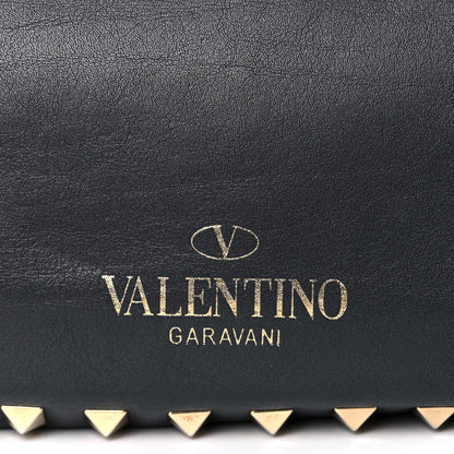 Valentino Garavani Vitello Small Rockstud Tote Black 6 of 16