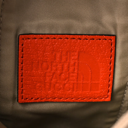 Gucci X THE NORTH FACE Monogram Textured Dollar Calfskin Barrel Shoulder Bag Beige Ebony Mystic White Deep Orange 6 of 9
