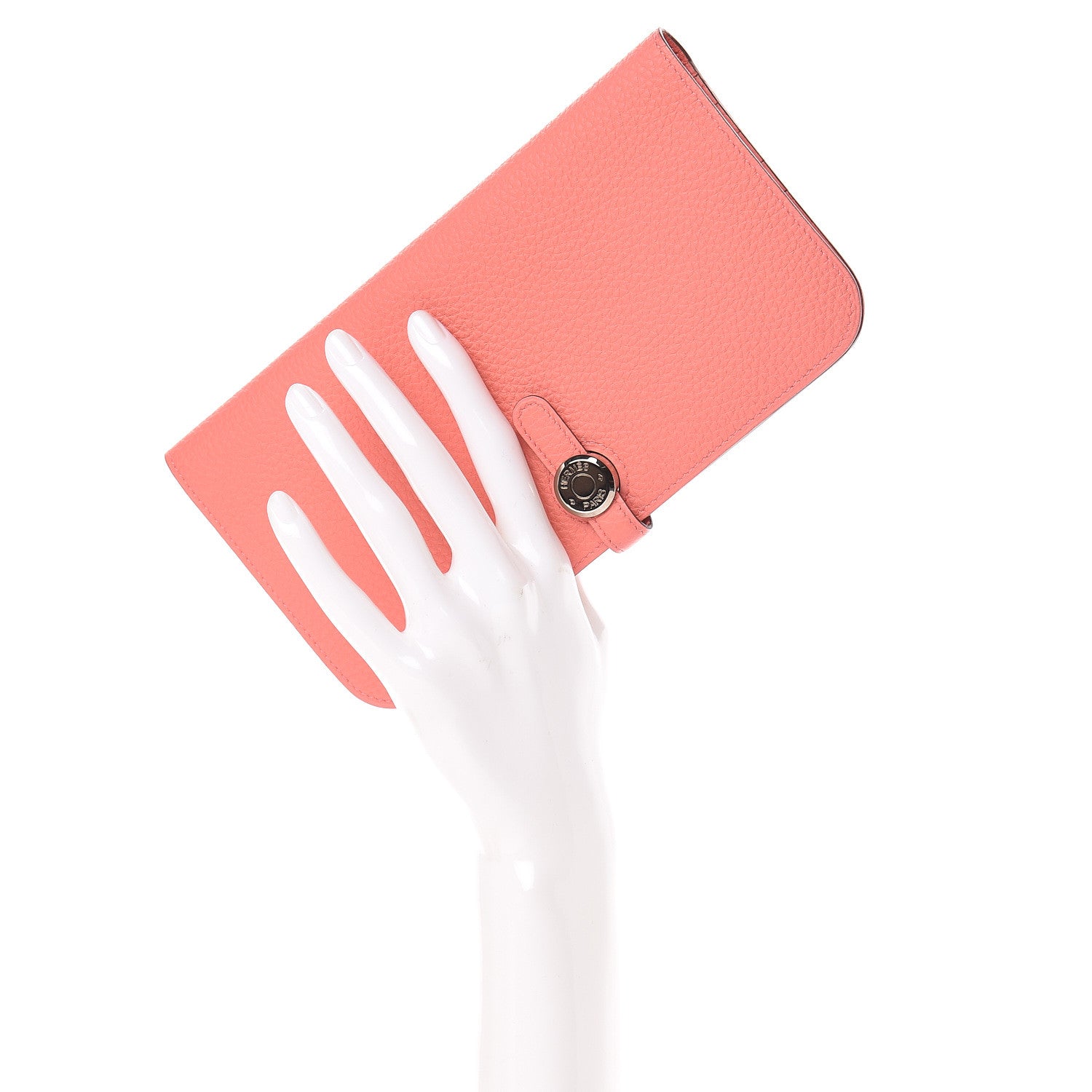 Hermes Togo Dogon Recto Verso Wallet Rose Candy 2 of 12
