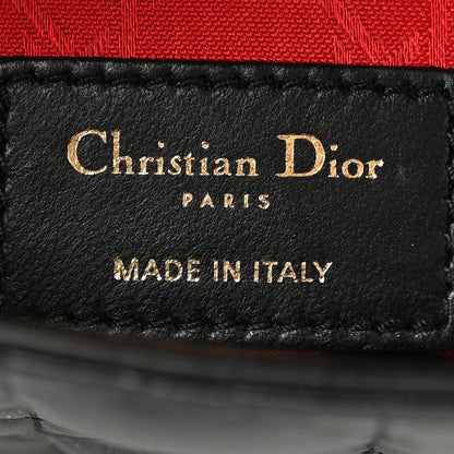 Christian Dior Lambskin Cannage Small My ABCDior Lady Dior Black 6 of 13
