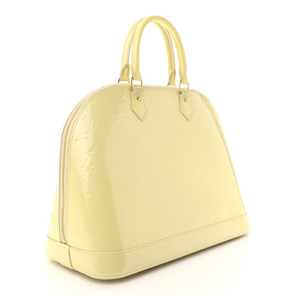 Louis Vuitton Vernis Alma GM Blanc Corail 3 of 13