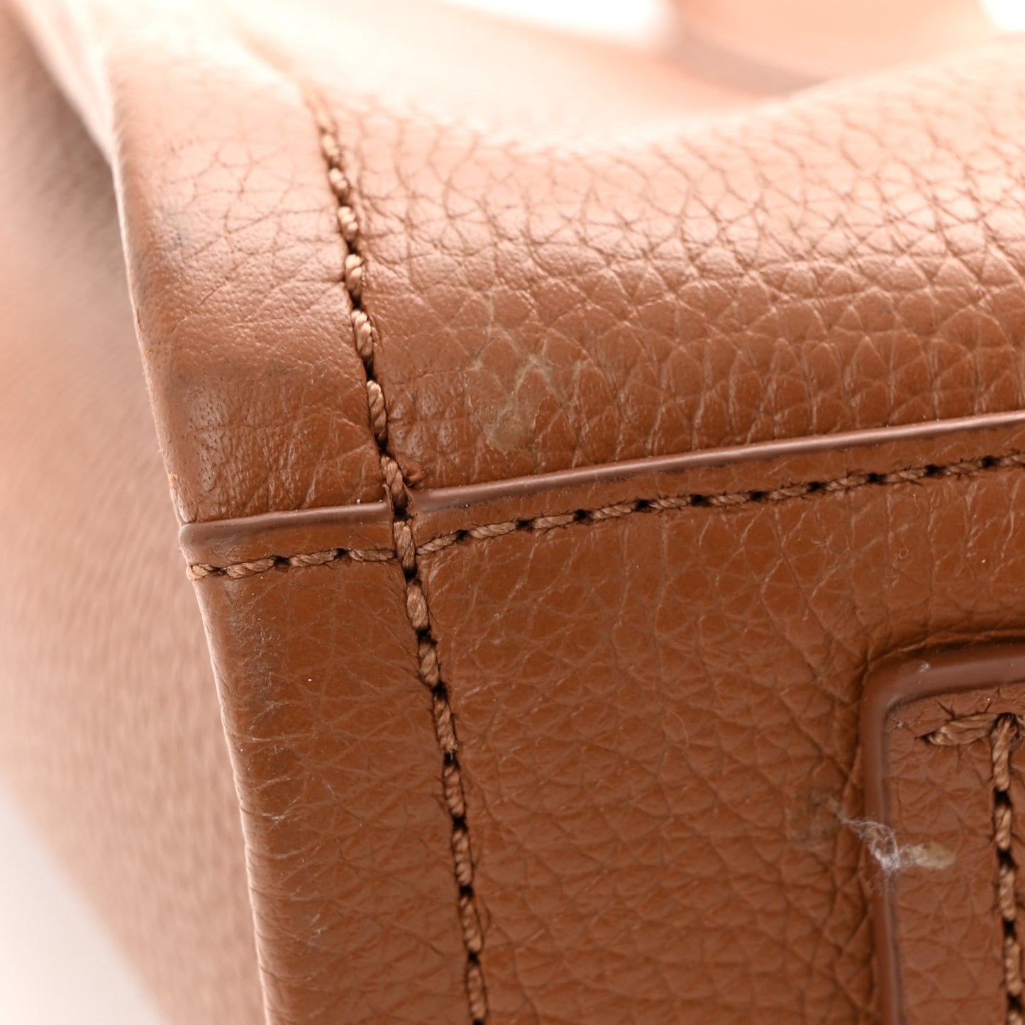 Grained Calfskin Medium The Tote Bag Argan Oil