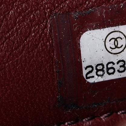 Chanel Shearling Sheepskin Quilted Tri-Color Flap Burgundy Black Grey 7 of 13