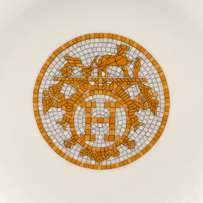 Hermes Porcelain Mosaique Au 24 Gold Cereal Bowl Set of 2 4 of 7