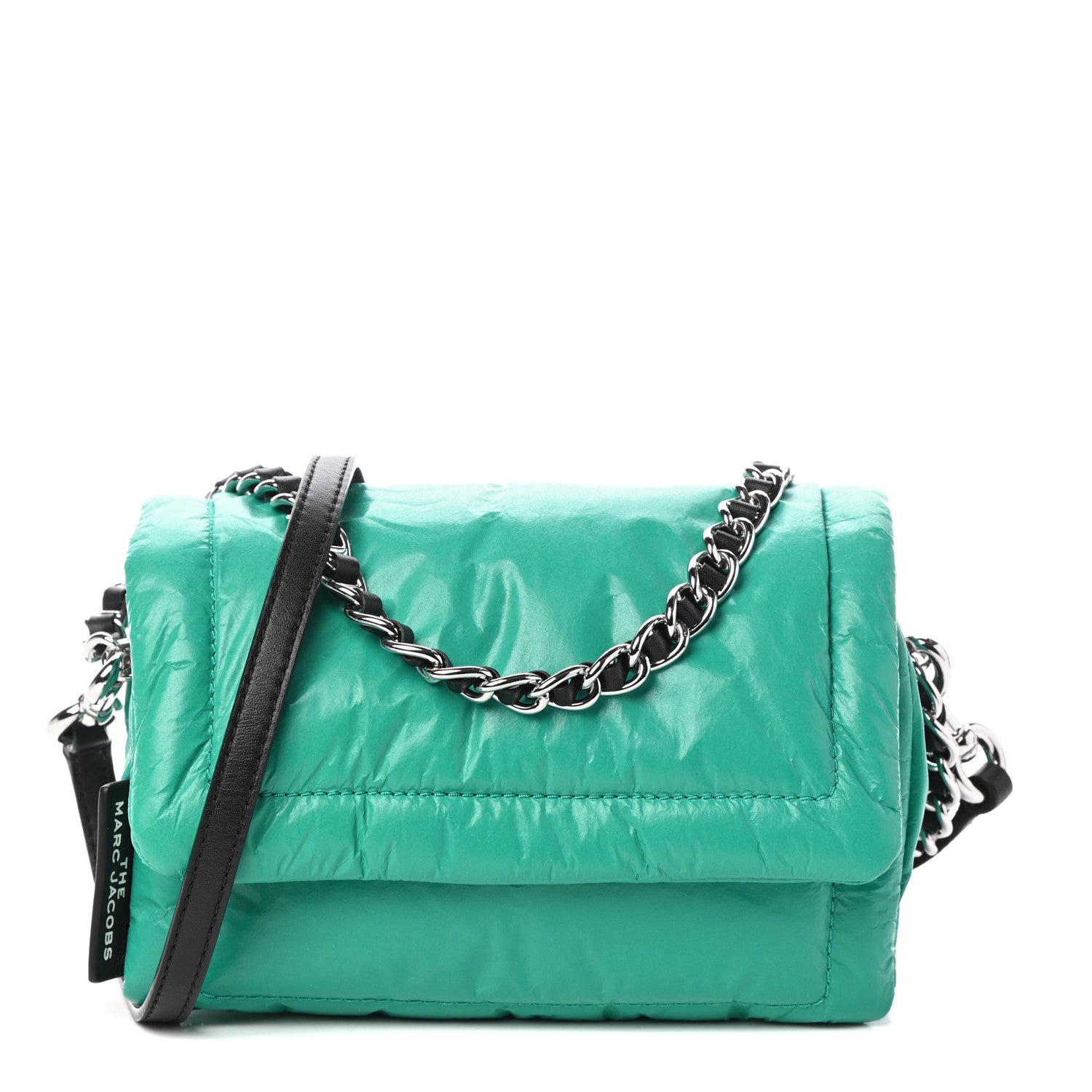 Marc Jacobs Lambskin The Mini Pillow Bag Emerald 1 of 9