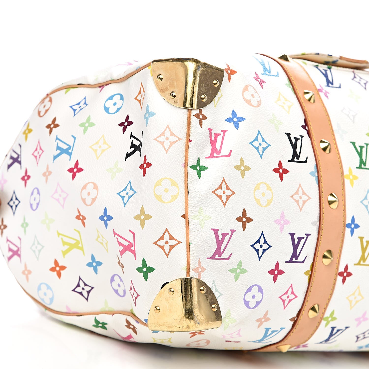 Louis Vuitton Monogram Multicolor Keepall 45 White 17 of 20