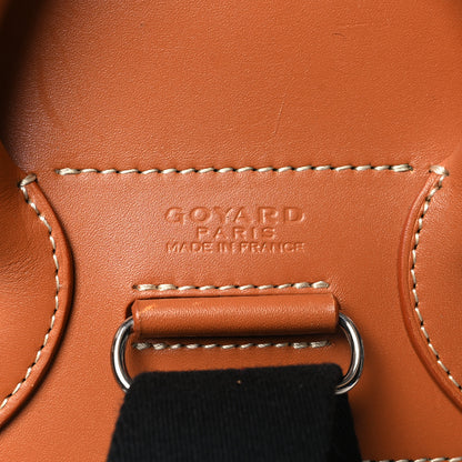 Goyard Goyardine Calfskin Alpin MM Backpack Gold Black 7 of 15