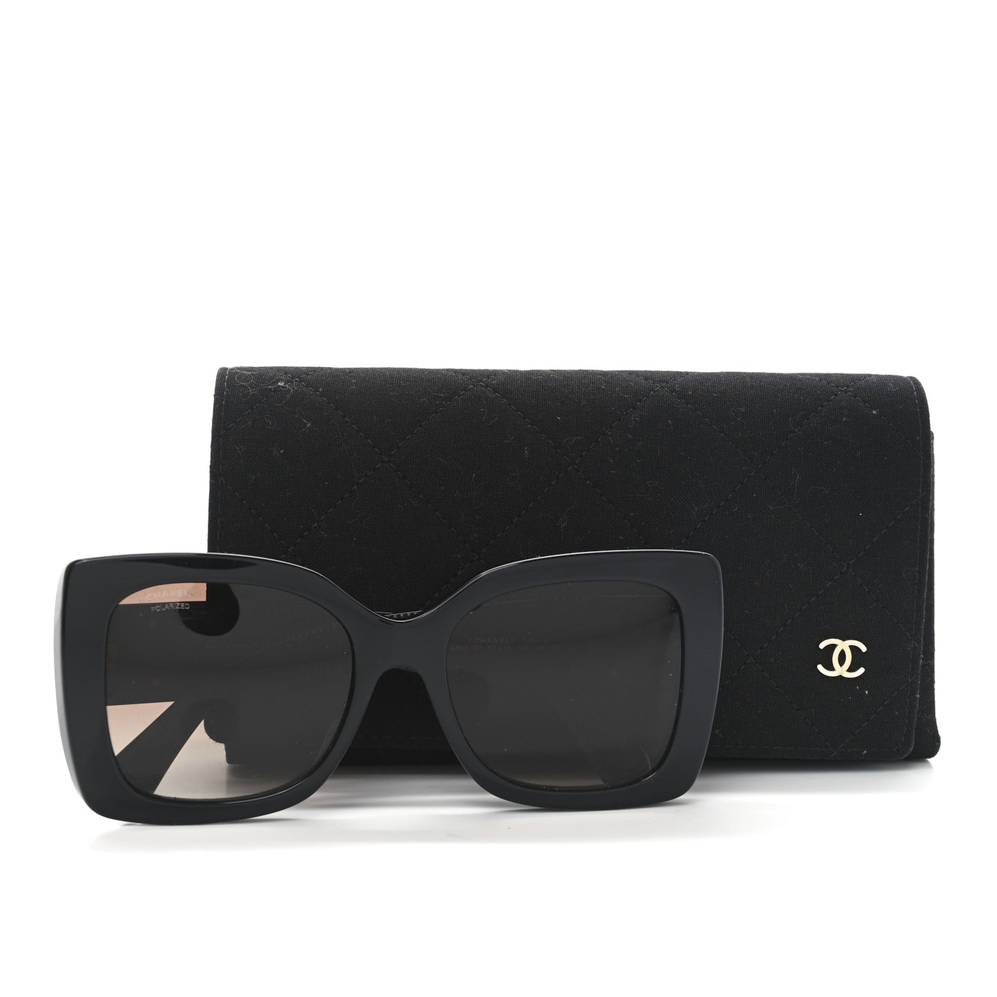 Square Polarized CC Sunglasses 5494-A Black