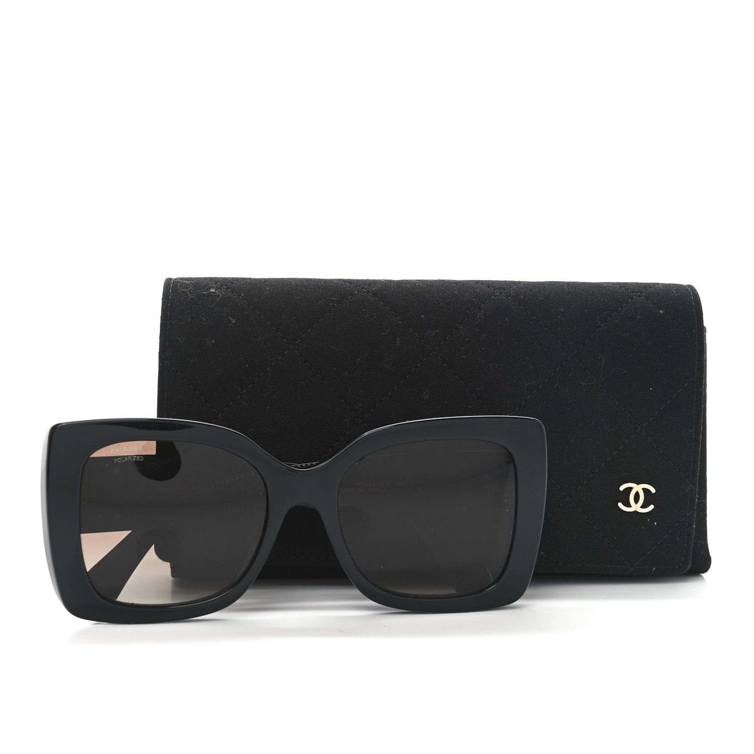 Chanel Square Polarized CC Sunglasses 5494-A Black 7 of 7