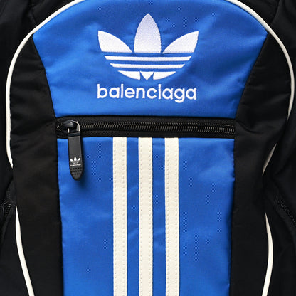 Balenciaga X ADIDAS Recycled Nylon Backpack Black Blue 7 of 9