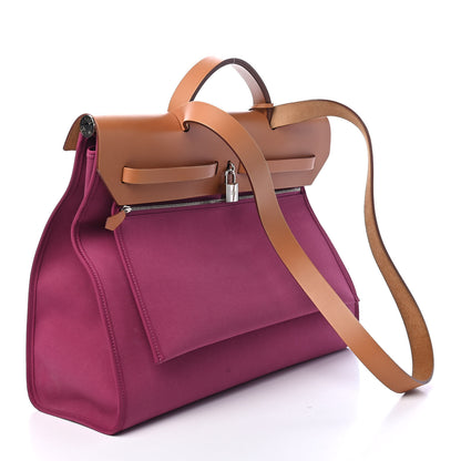 Hermes Toile Herbag Zip MM Tosca 3 of 9