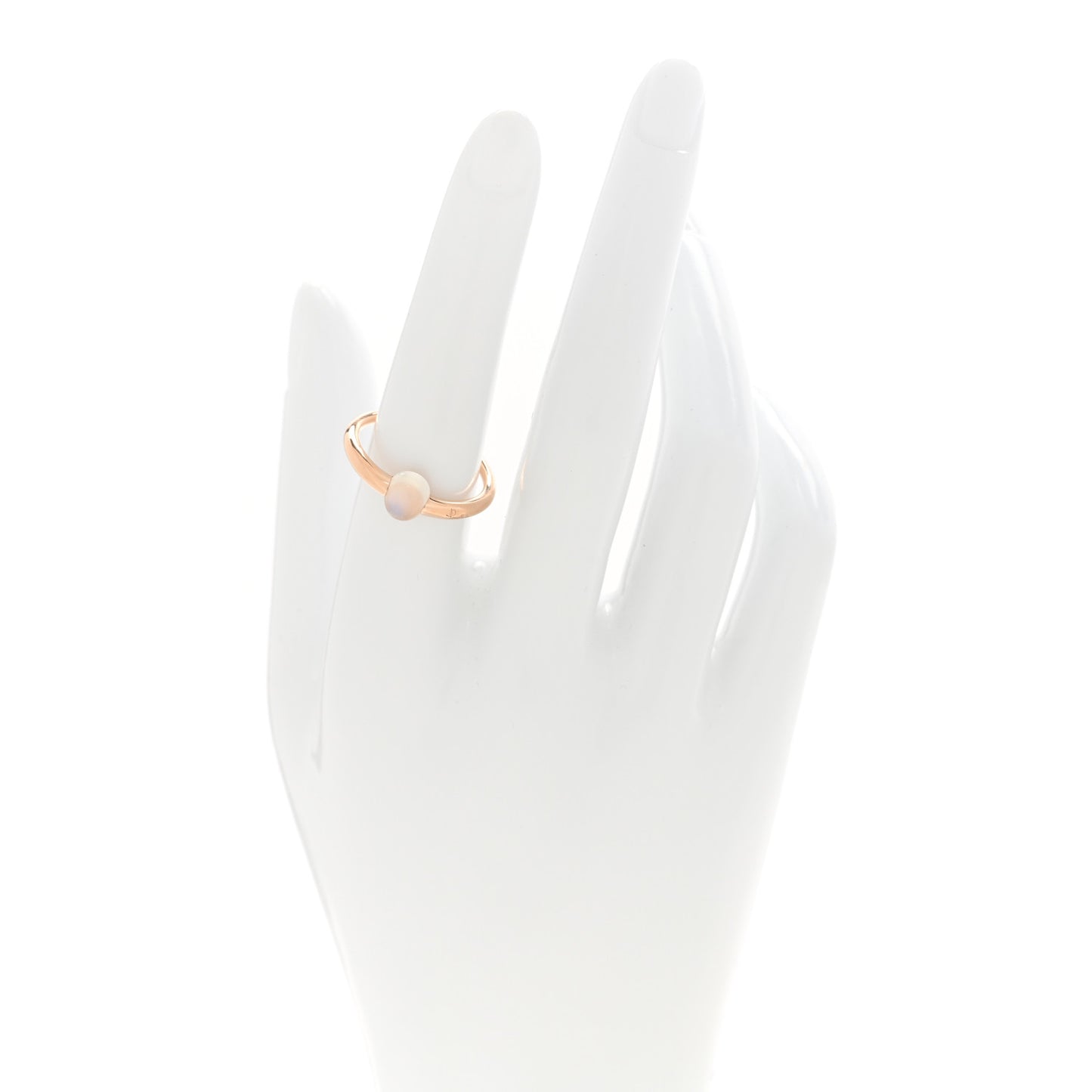 18K Rose Gold Adularia M'Ama Non M'Ama Ring 55 7.25