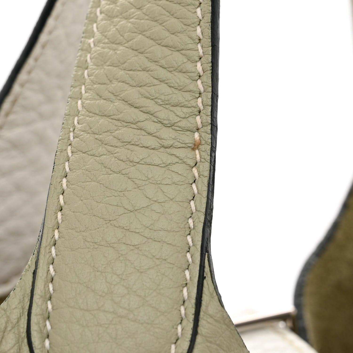 Hermes Taurillon Clemence Bi-Color Picotin 18 PM Sauge Craie 11 of 11