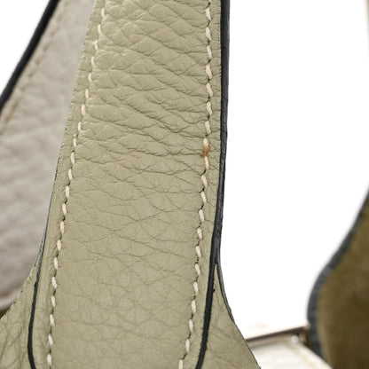 Hermes Taurillon Clemence Bi-Color Picotin 18 PM Sauge Craie 11 of 11