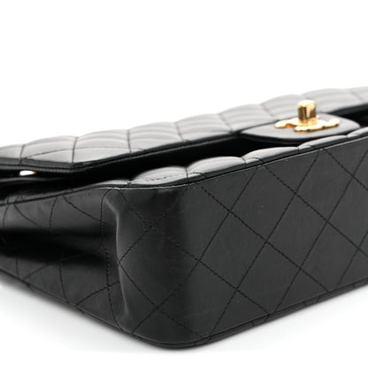 Chanel Lambskin Quilted Medium Double Flap Black 9 of 12
