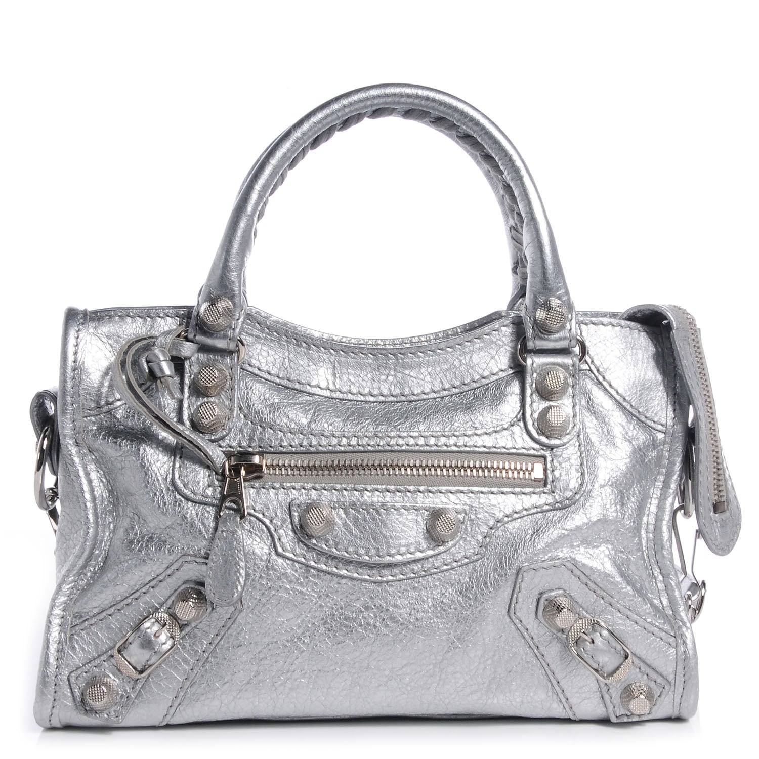 Balenciaga Agneau Giant 12 Silver Hardware Mini City Gris Aluminum 1 of 9