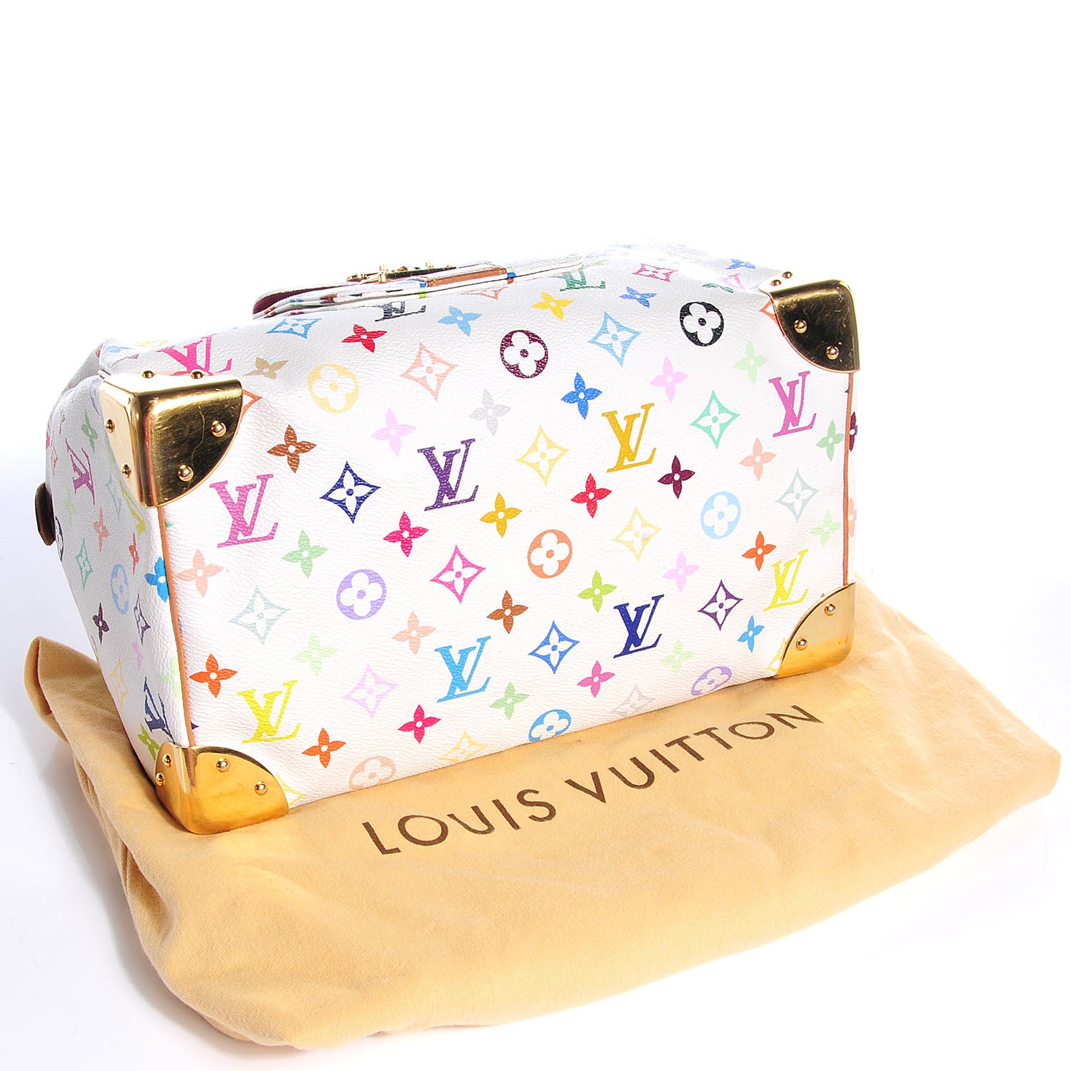 Louis Vuitton Monogram Multicolor Speedy 30 White 4 of 7