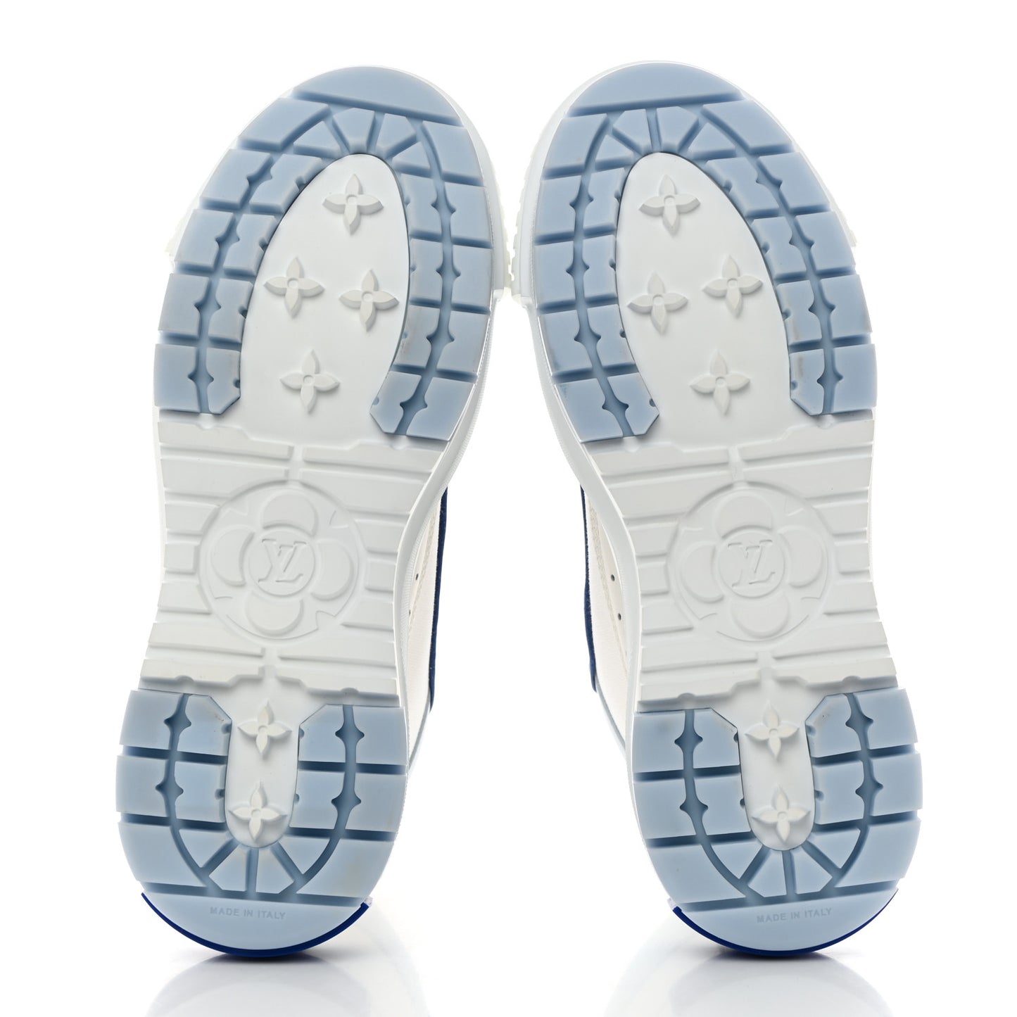Canvas Monogram LV Squad Sneaker Boots 38 White Blue