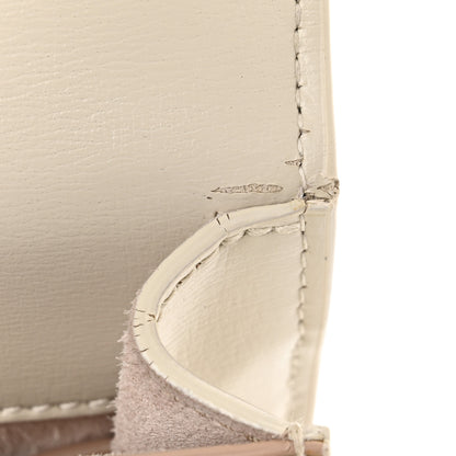 Saint Laurent Smooth Calfskin Medium Monogram Sunset Satchel Blanc Vintage 14 of 15