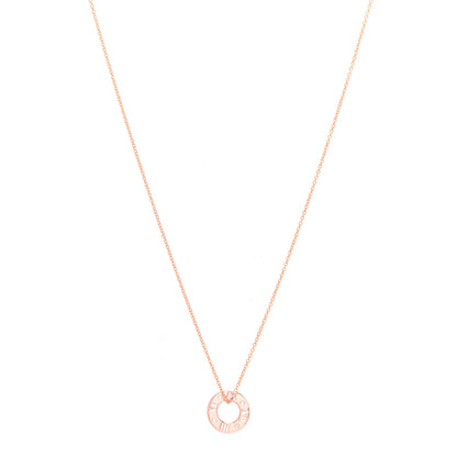 Tiffany 18K Yellow Gold Diamond Atlas Pierced Pendant Necklace 1 of 7