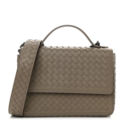 Bottega Veneta Nappa Intrecciato Alumna Bag Limestone 1 of 10