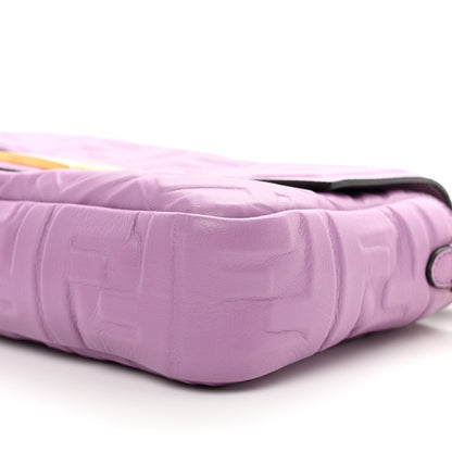 Fendi Nappa FF 1974 Embossed Baguette Agapanto 8 of 8