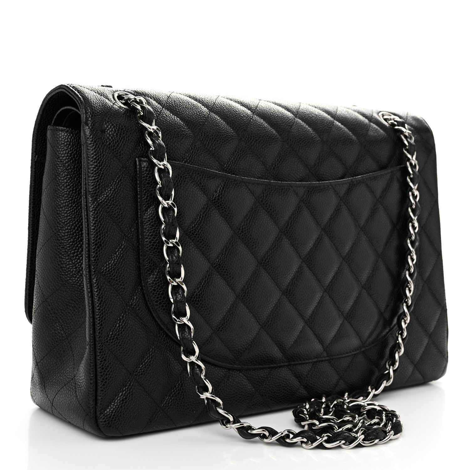Chanel Caviar Quilted Maxi Double Flap Black 3 of 11