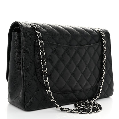 Chanel Caviar Quilted Maxi Double Flap Black 3 of 11