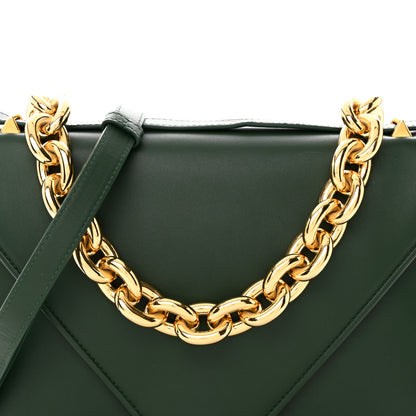 Bottega Veneta Calfskin Mount Envelope Bag Green 8 of 18