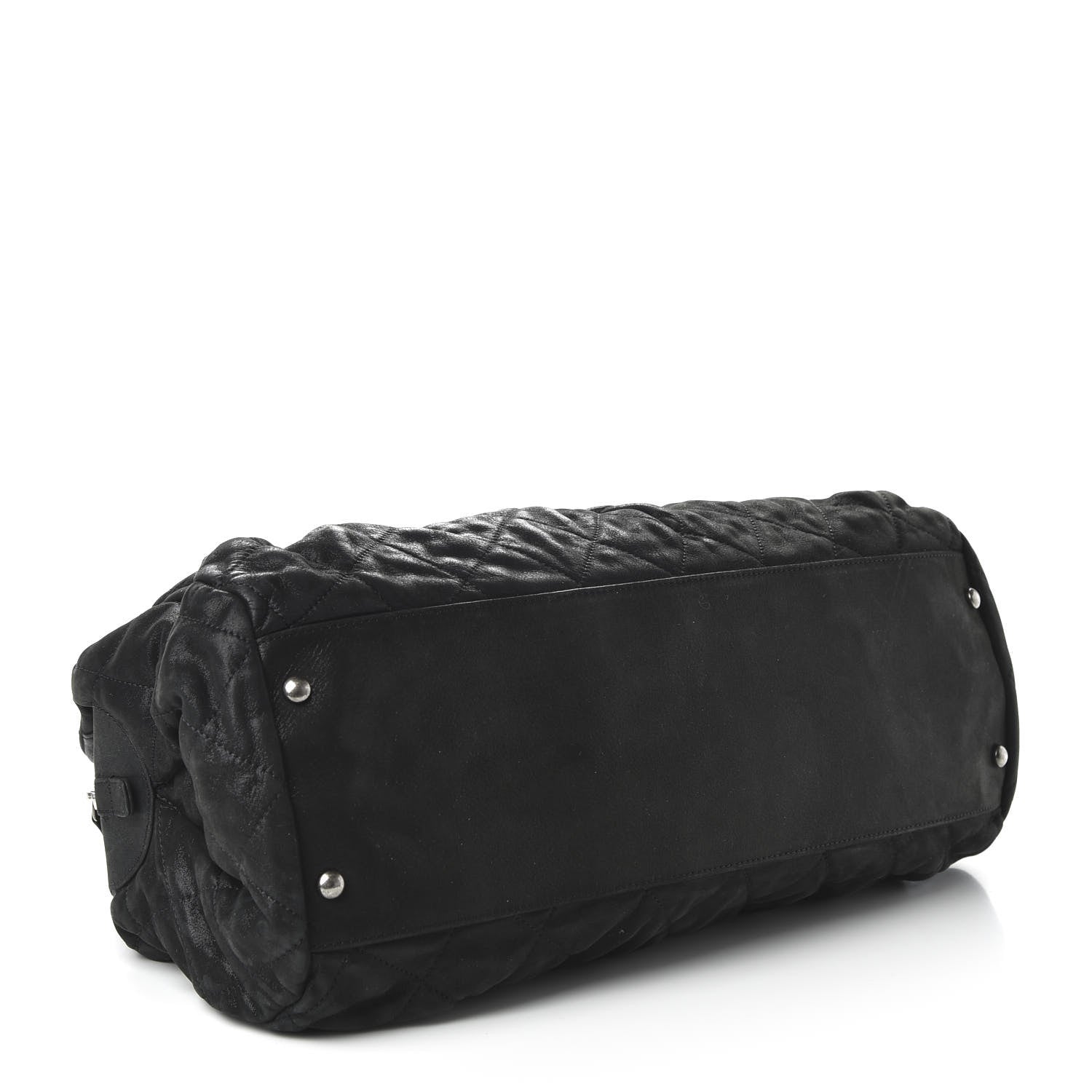 Chanel Iridescent Calfskin Chic Quilt Bowling Bag Black 4 of 12