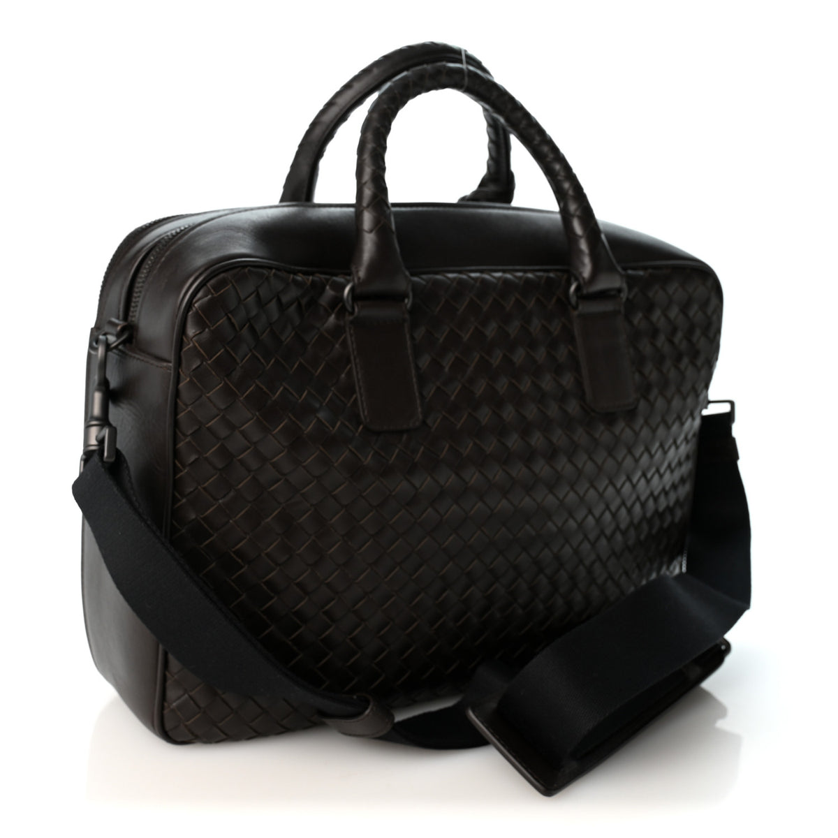 Bottega Veneta Nappa Intrecciato Briefcase Top Handle Ebano 5 of 23