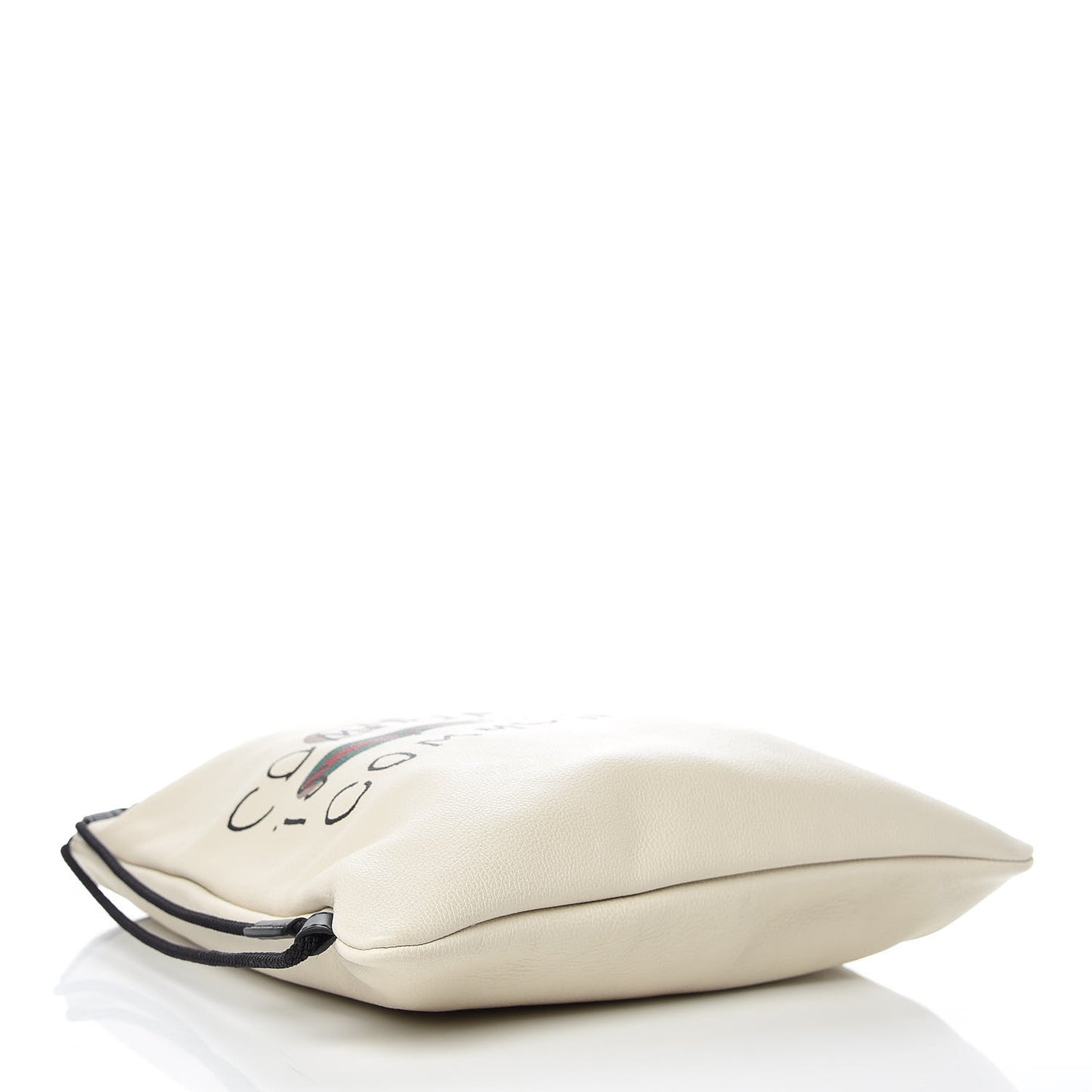 Calfskin Coco Capitan Logo Drawstring Backpack Mystic White