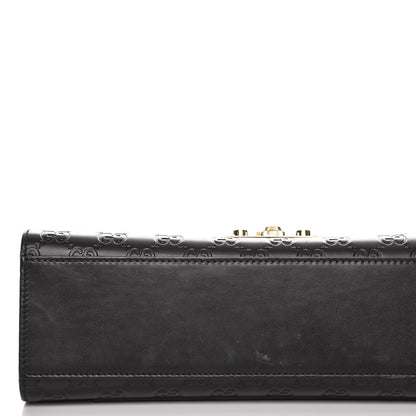 Gucci Guccissima Medium Padlock Shoulder Bag Black 11 of 16