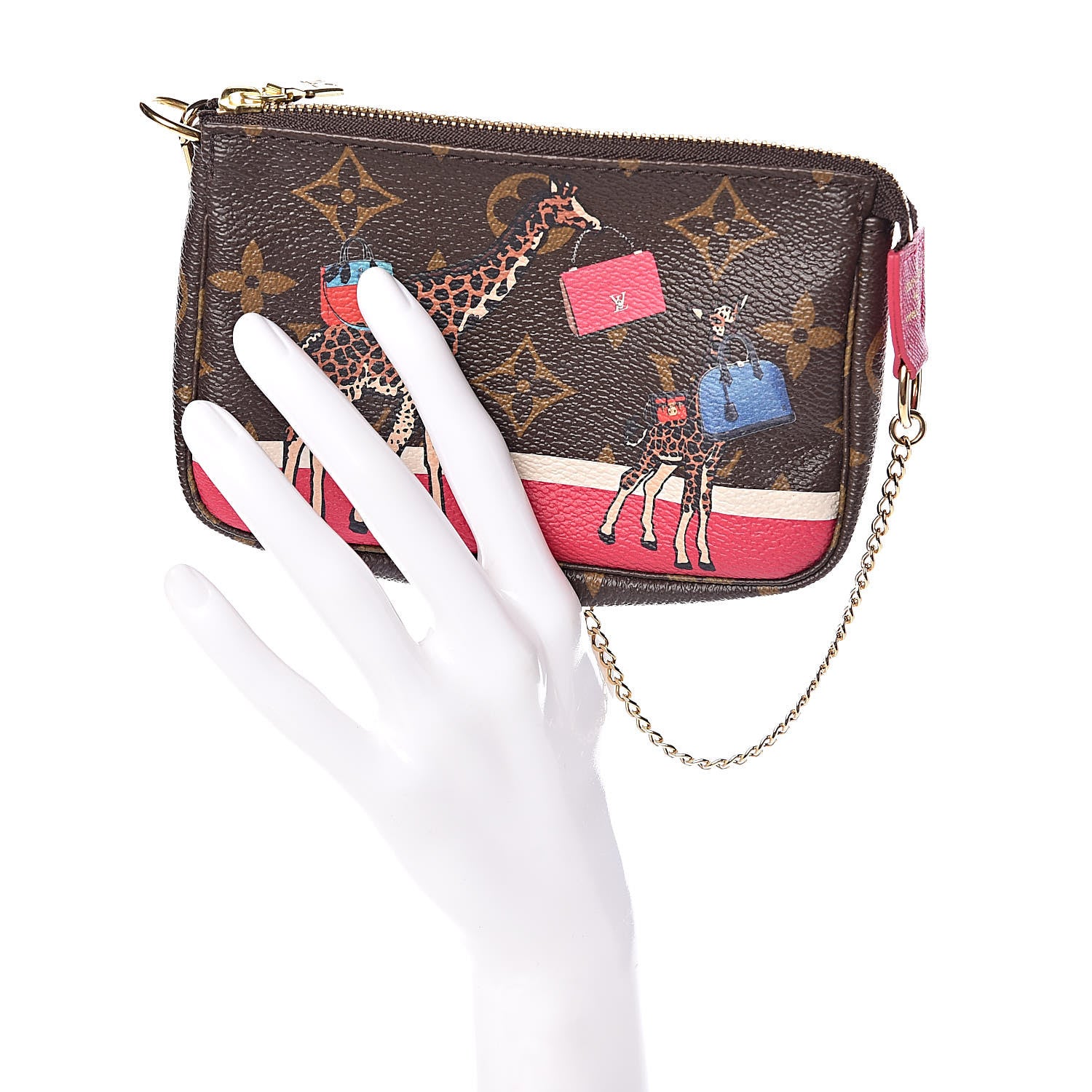 Louis Vuitton Monogram 2017 Christmas Animation Mini Pochette Accessories 2 of 9