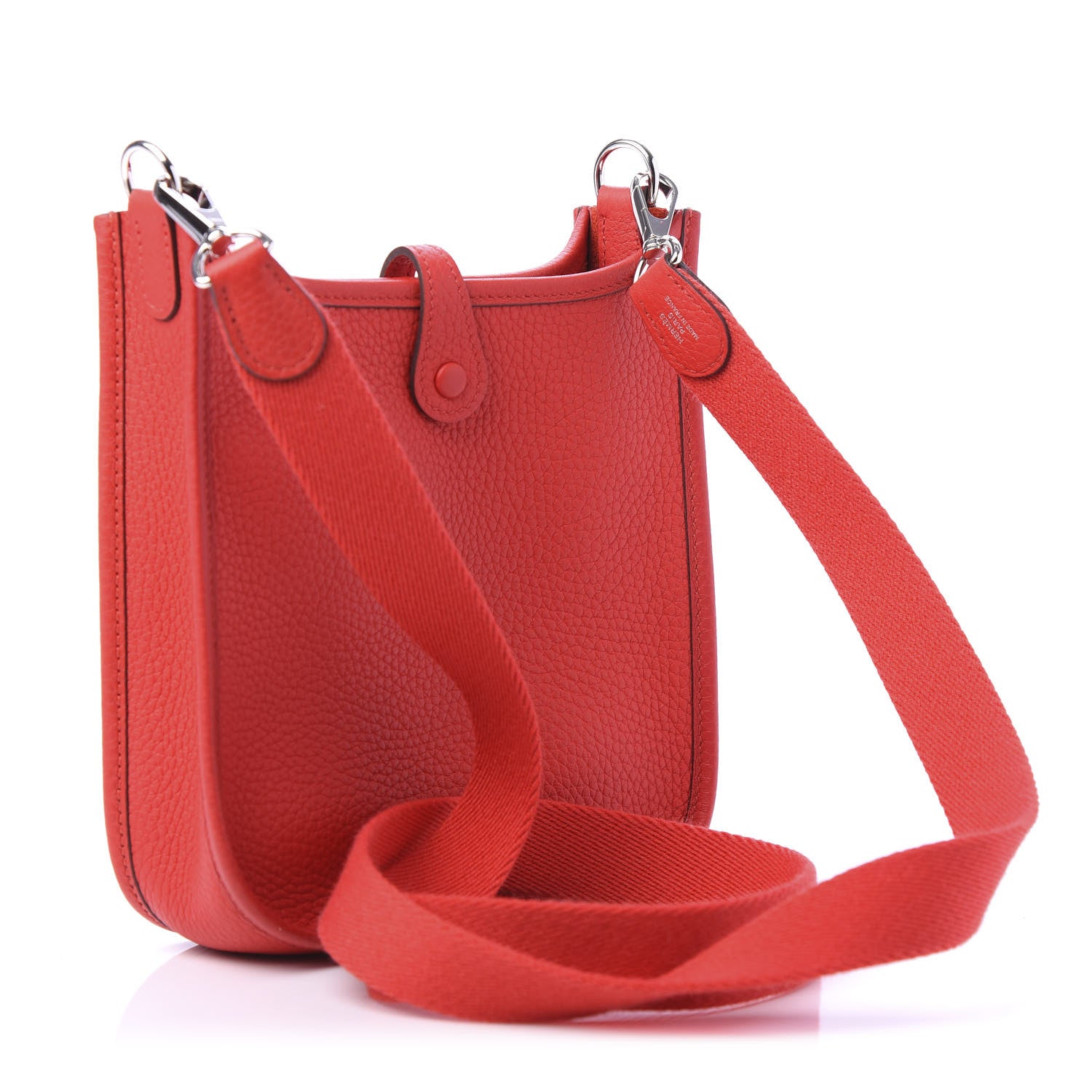 Hermes Taurillon Clemence Evelyne TPM Rouge De Coeur 4 of 11