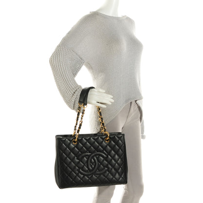 Chanel Caviar Quilted Grand Shopping Tote GST Black 2 of 7