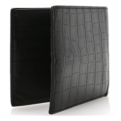 Hermes Matte Alligator MC2 Copernic Compact Wallet Black 3 of 6