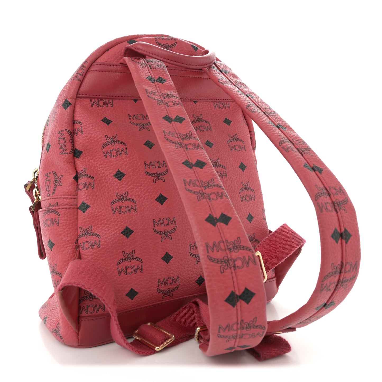 Visetos Studded Small Stark Backpack Red