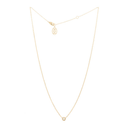 Cartier 18K Yellow Gold Diamond SM D'Amour Pendant Necklace 3 of 6