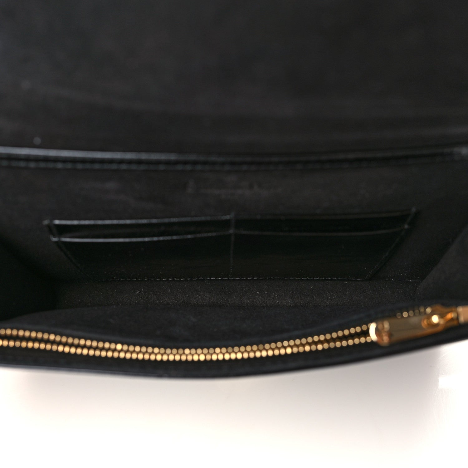 Christian Dior Crinkled Calfskin Diorama Wallet on Chain Pouch Black 4 of 10