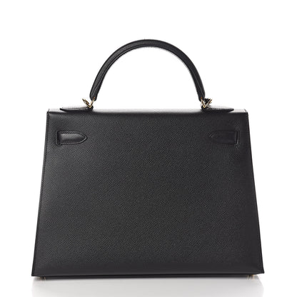 Hermes Epsom Kelly Sellier 32 Black 4 of 32