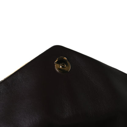 Saint Laurent Tie Dye Wool Quilted Small Loulou Puffer Monogram Chain Satchel Yellow Pacific Blue Dark Pecan 17 of 21