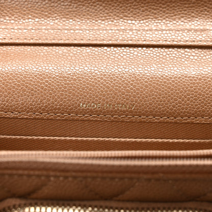 Chanel Caviar Quilted Business Affinity Clutch With Chain Flap Dark Beige 7 of 11
