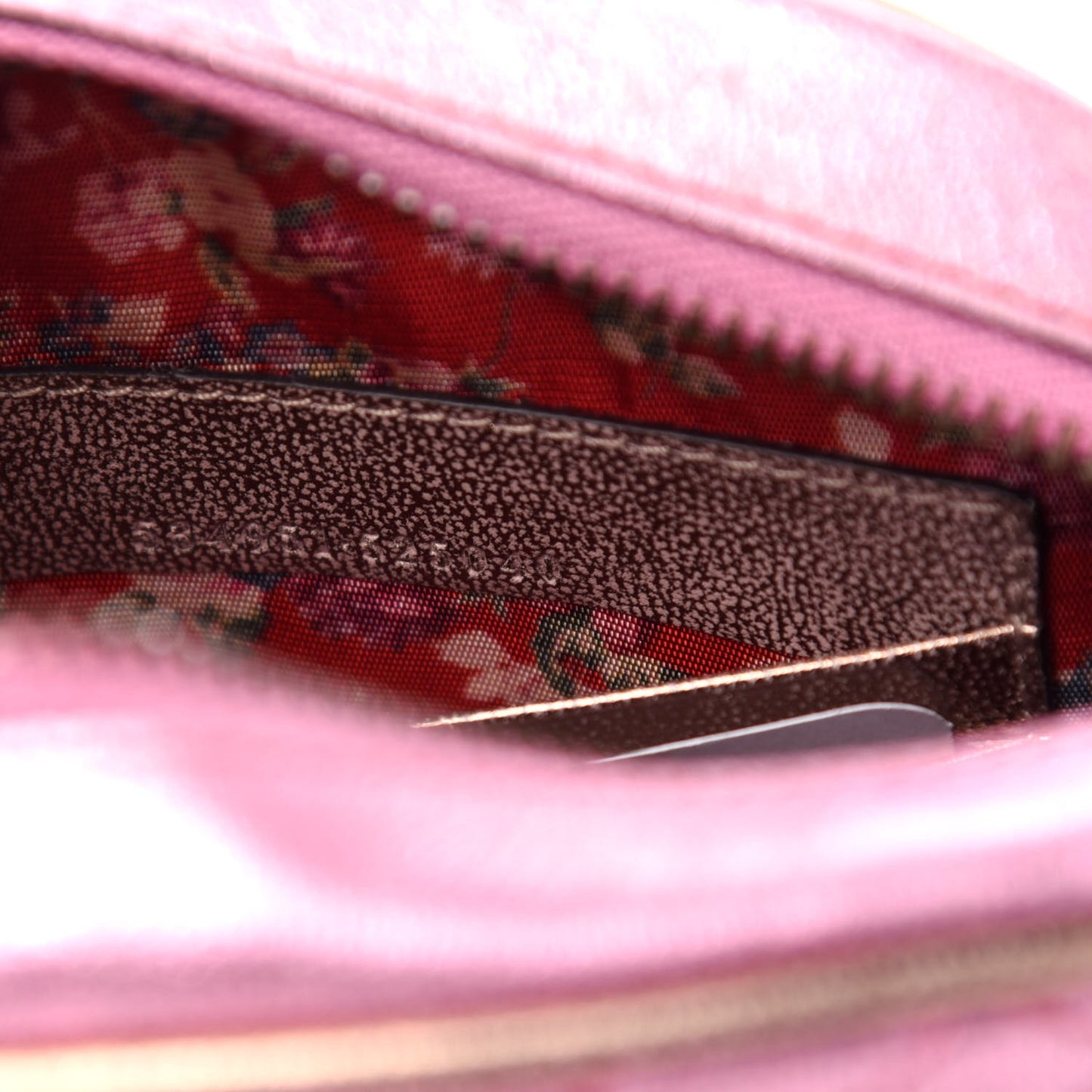 Laminated Nappa Trapuntata Mini Zumi Dome Shoulder Bag Rosa Lago Rame