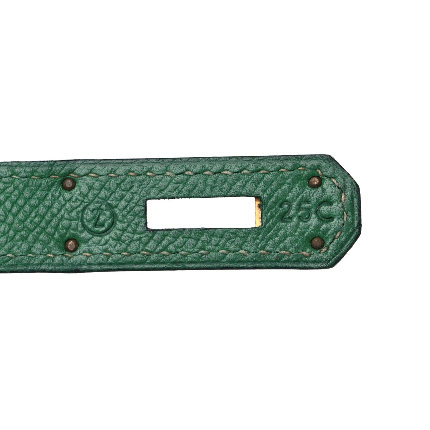 Hermes Courchevel Bi Color Birkin 35 Bleu Indigo Vert Clair 7 of 16